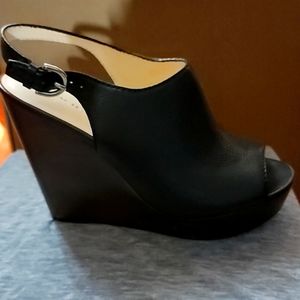 Coach Black size 9 wedge shoes
